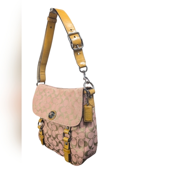 COACH Signature Cassie Turnlock Shoulder Bag - Picture 13 of 15